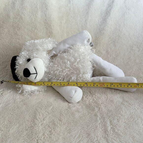 Scentsy Buddies Pari The Poodle 16 Inch Plush Stuffed Dog White Black Beret Toy - Picture 6 of 7